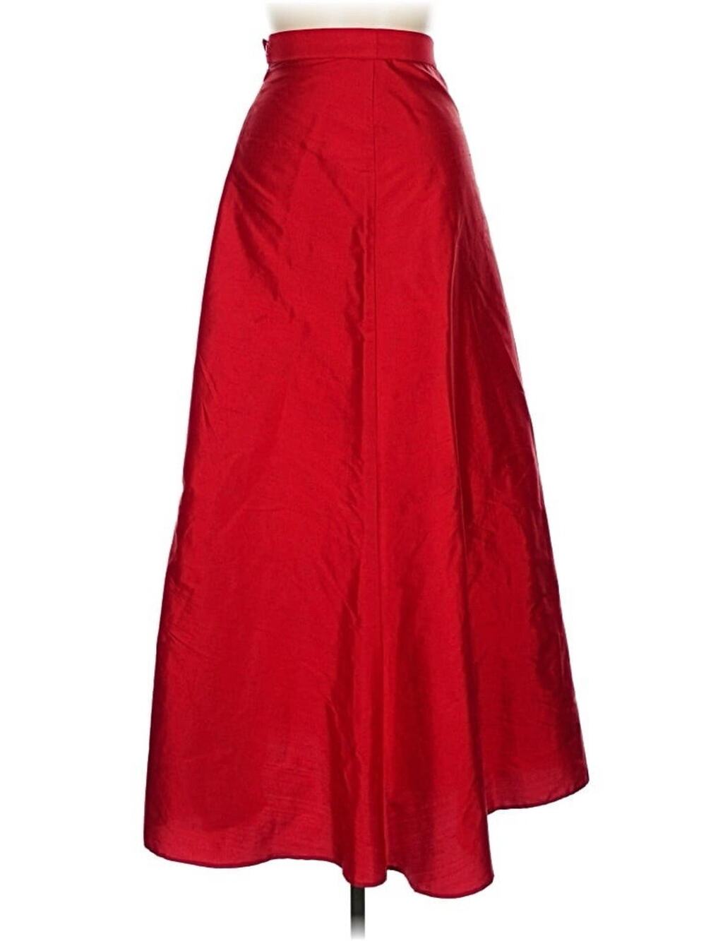 VTG The Red Dress Collection Maxi Skirt Gown Satin Silk US 6